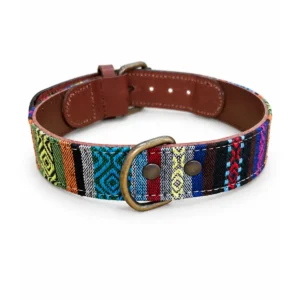 Collar Amaru de DANNTE de frente en tejido multicolor